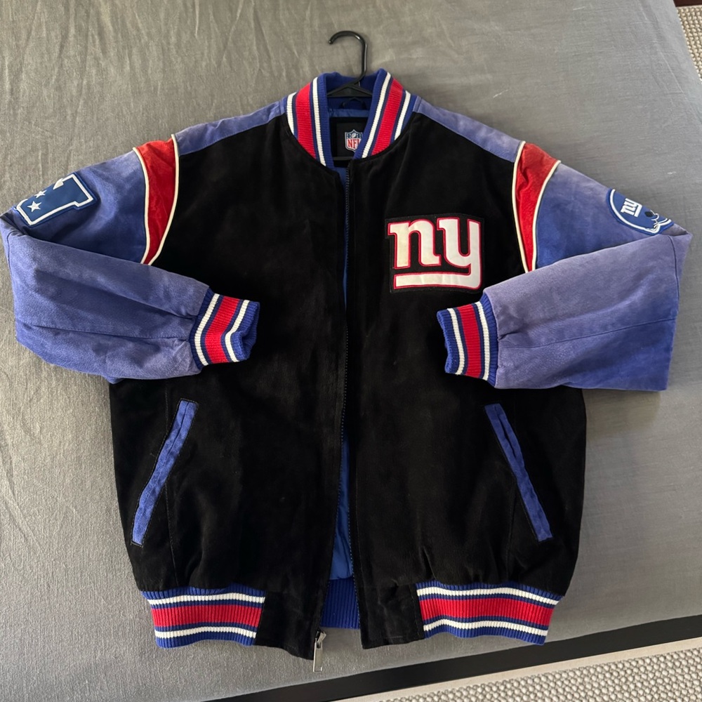 NY Giants Varsity Jacket leather